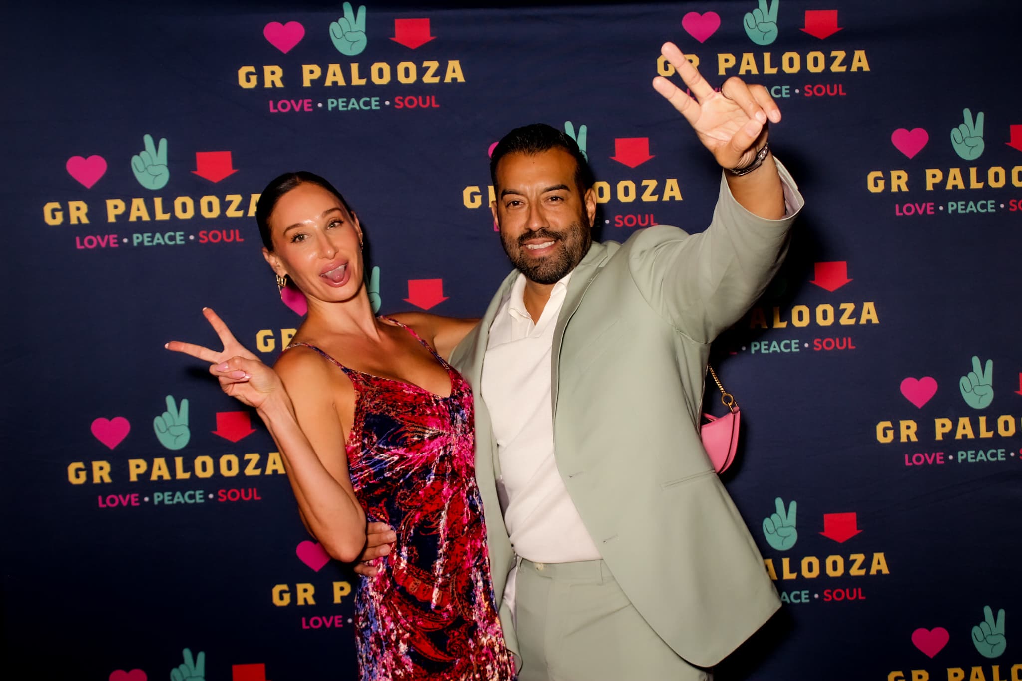 Roaming photo booth at an event